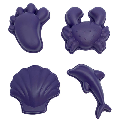Silikon-Sandförmchen, 4 Stück - Violett - tablude.com