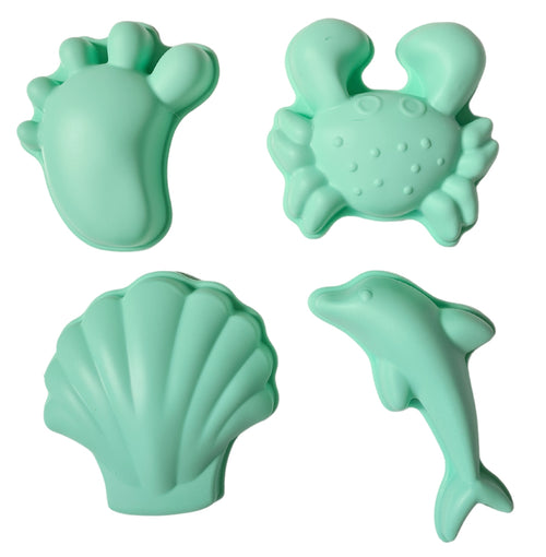 Silikon-Sandförmchen, 4 Stück – Mint - tablude.com