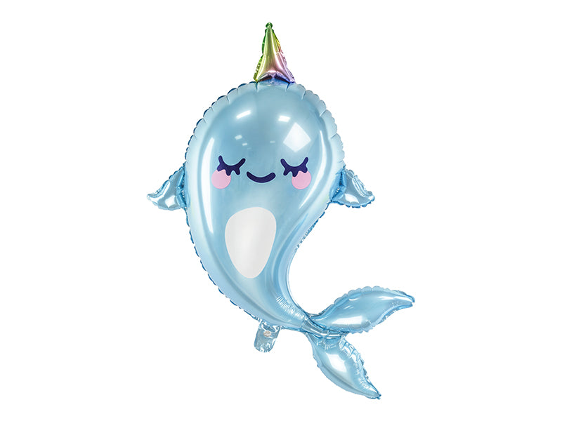 Folienballon – Narwal 87 cm