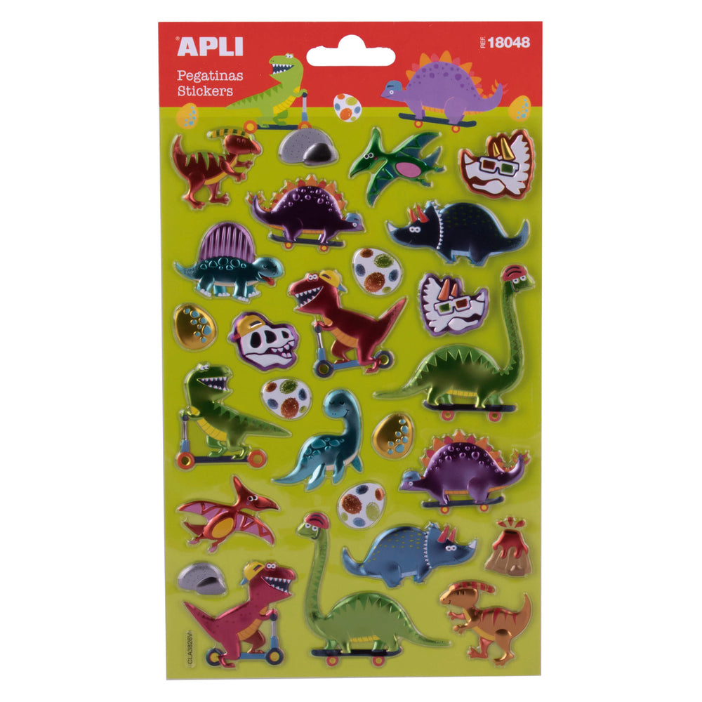 Metallic-Aufkleber – Dinosaurier - tablude.com