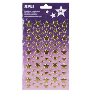 Metallic-Aufkleber – Goldene Sterne - tablude.com