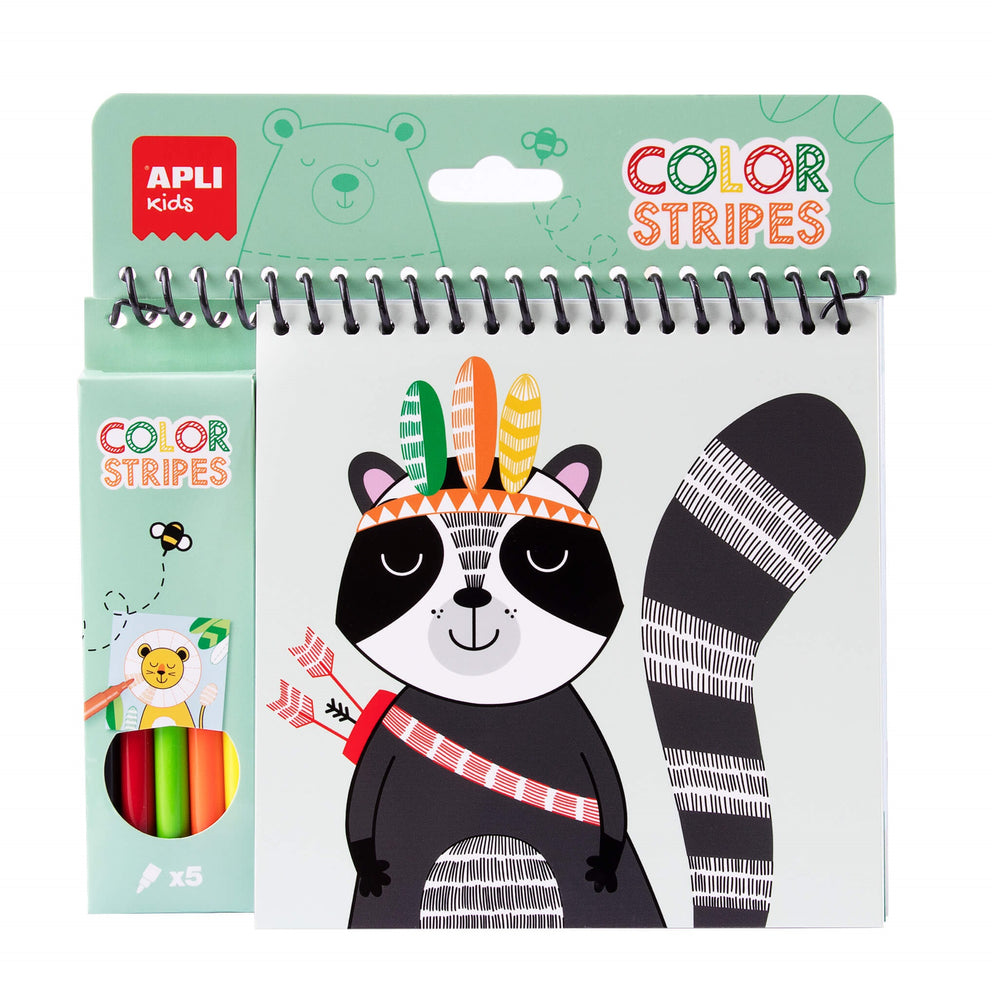 Malbuch mit Markern – Color Stripes - tablude.com