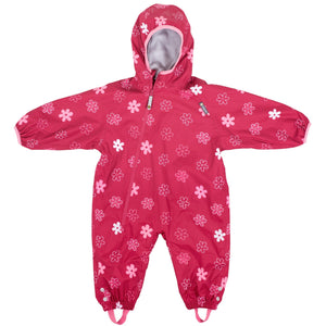 Regenanzug mit Futter All In One – Flowers 6-12 Monate