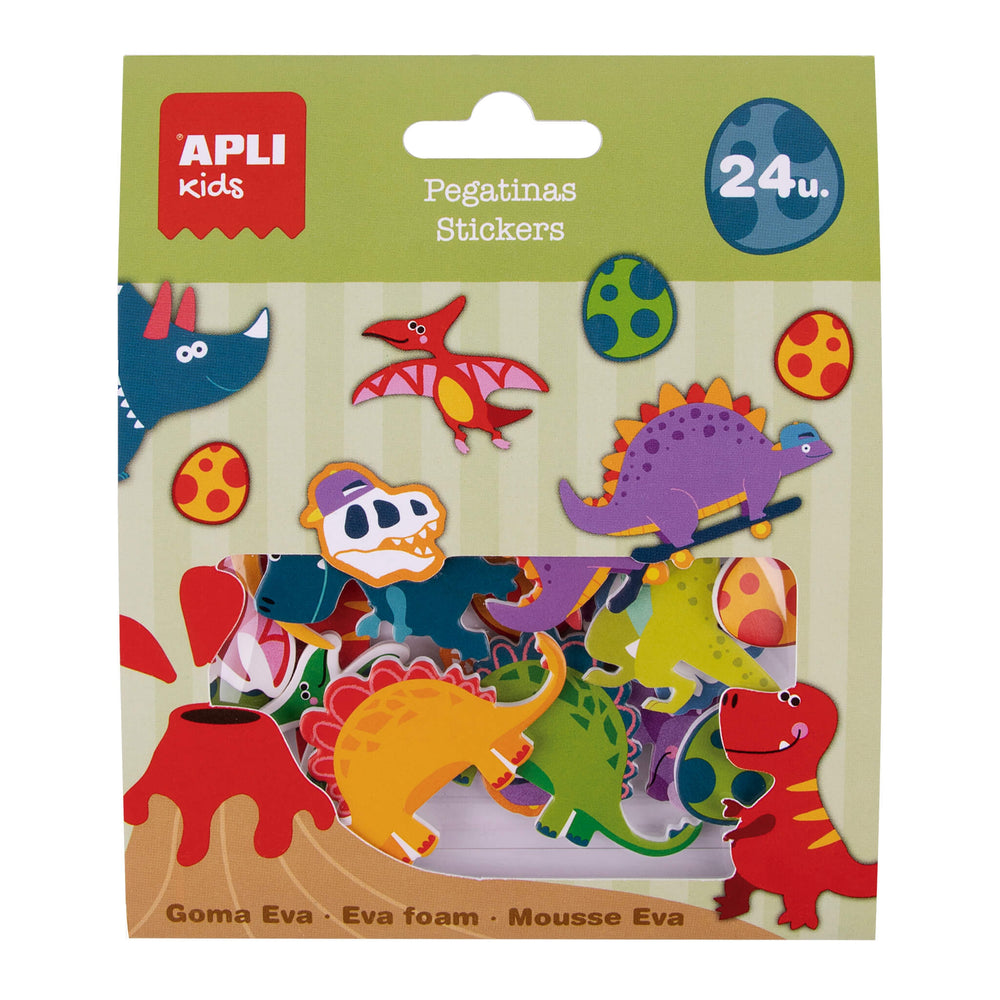 EVA-Schaumstoffsticker – Dinosaurier 24 Stück - tablude.com