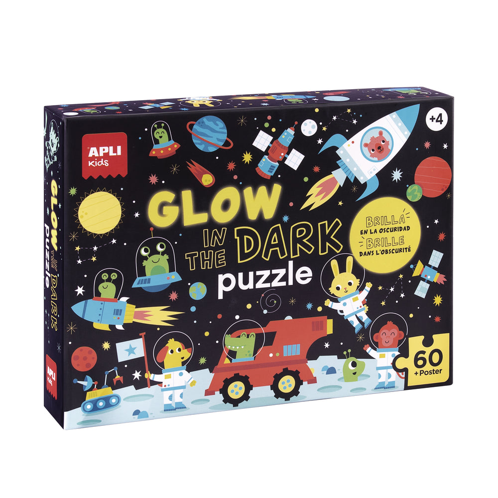 Im Dunkeln leuchtendes Puzzle – Weltraum 4+ - tablude.com