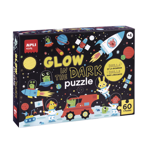 Im Dunkeln leuchtendes Puzzle – Weltraum 4+ - tablude.com