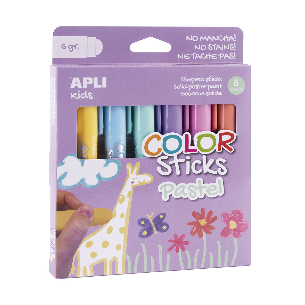 Farben in Stiftform – 6 Pastellfarben - tablude.com