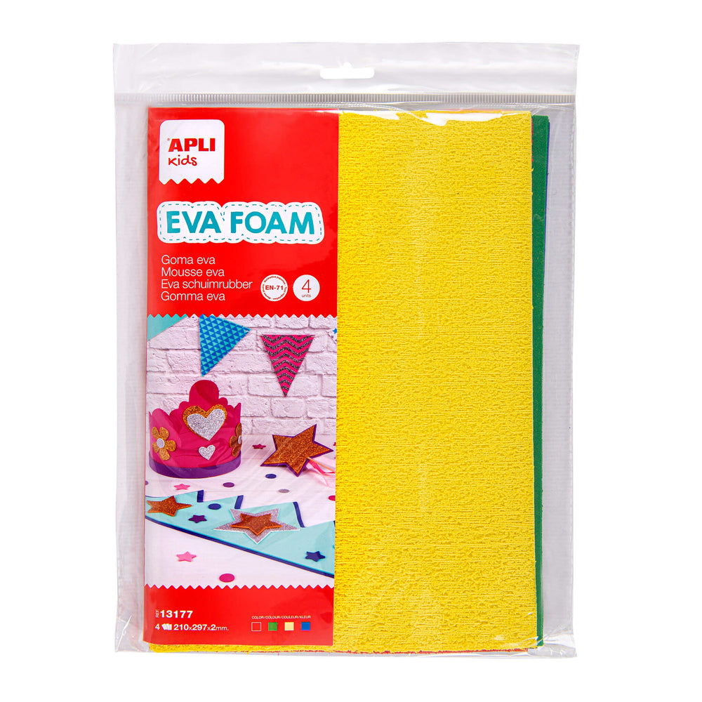 EVA-Schaumstoff in A4-Bögen – PLUSH, 4 Stück - tablude.com