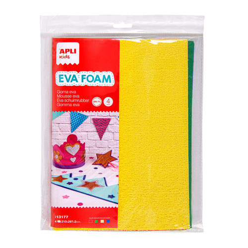 EVA-Schaumstoff in A4-Bögen – PLUSH, 4 Stück - tablude.com