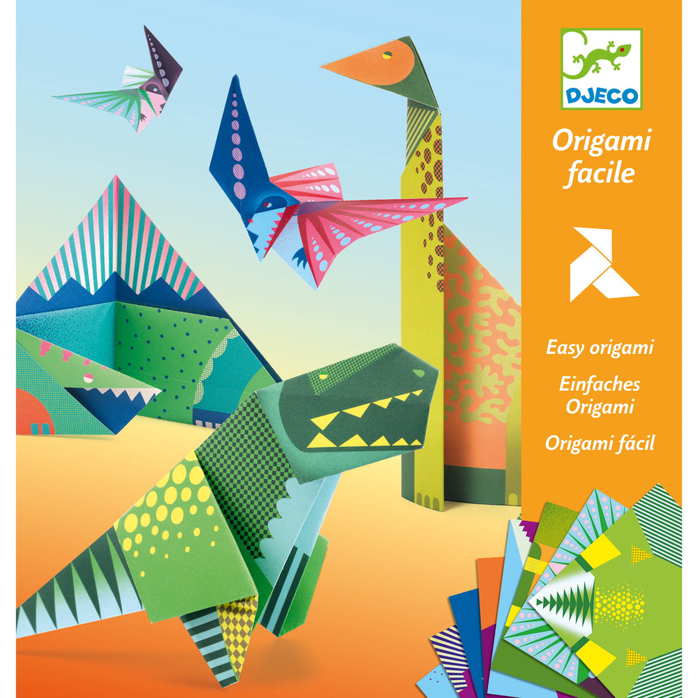 Zestaw artystyczny Origami Djeco - Dinozaury - tablude.com