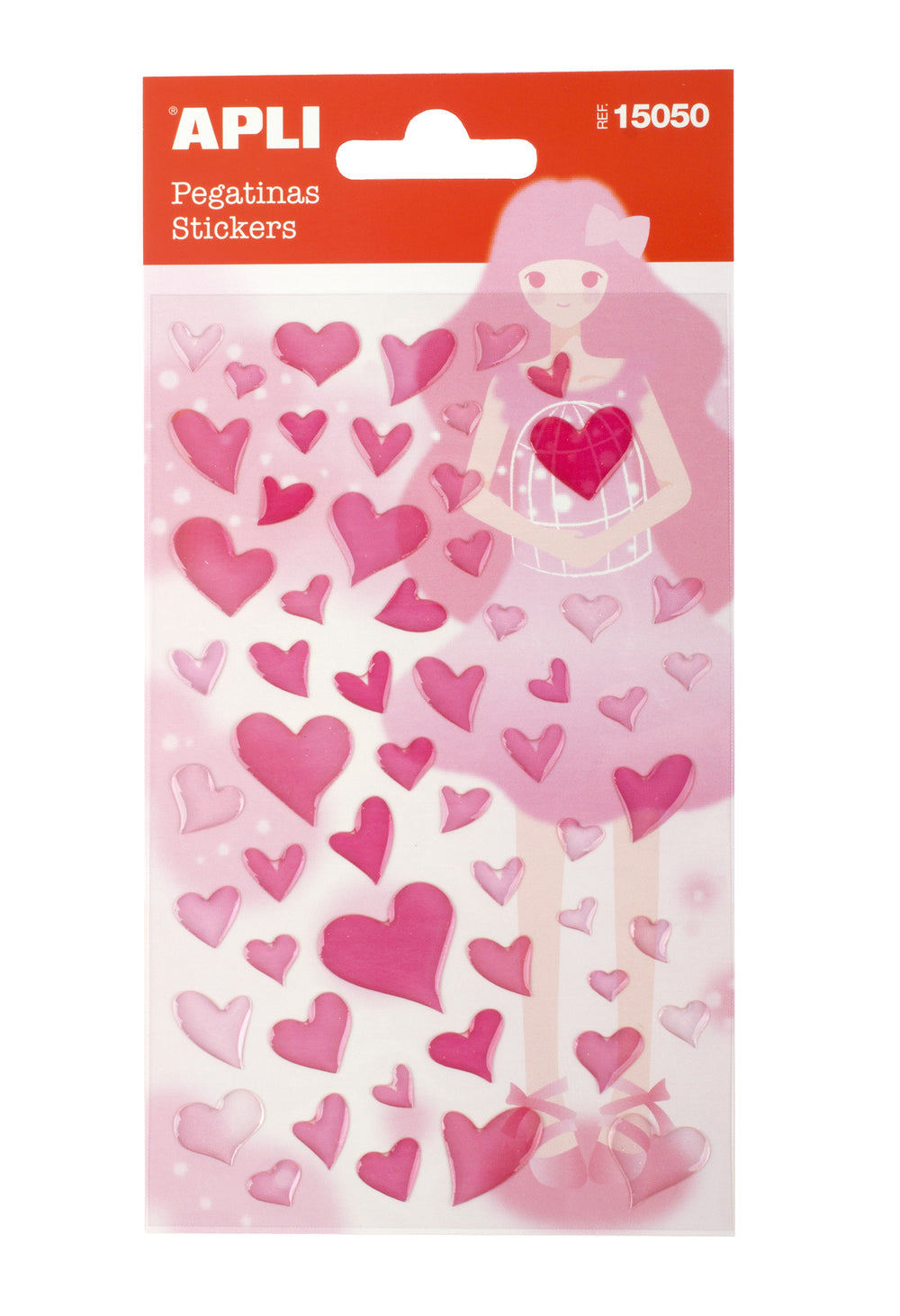 Glitzeraufkleber – Rosa Herzen - tablude.com