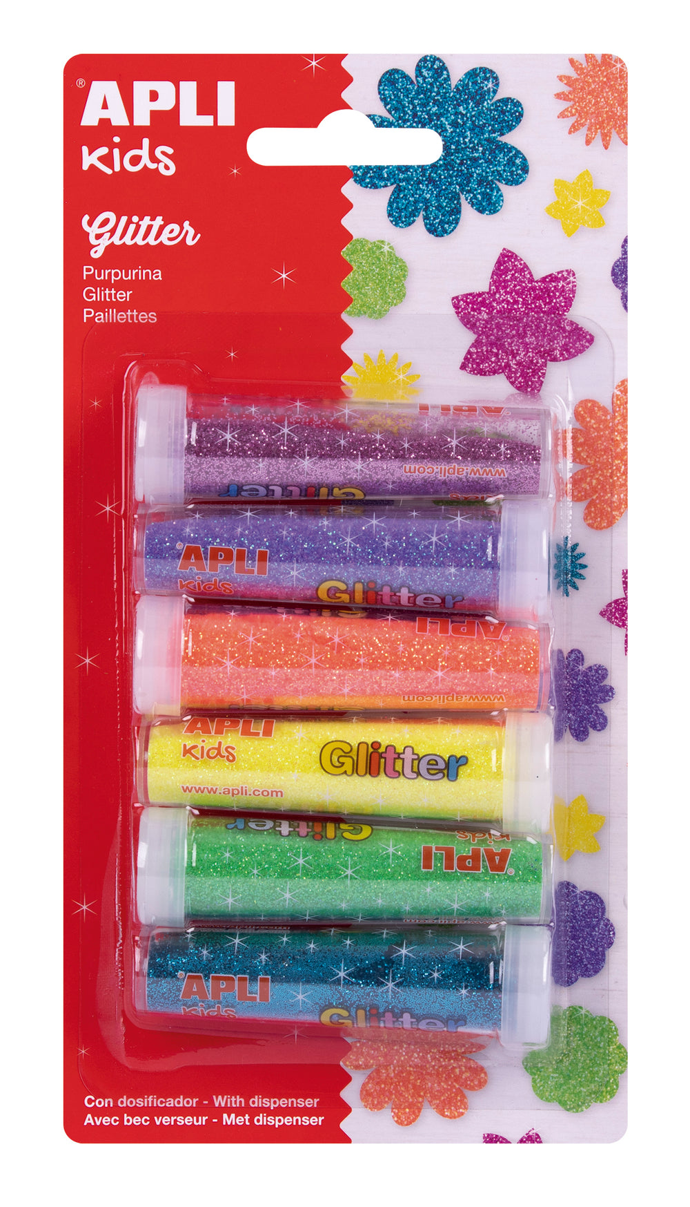 Glitzer in einem Glas – 6 Farben - tablude.com