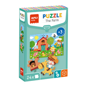 Lernpuzzle mit 24 Teilen – Bauernhof - tablude.com