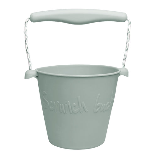 Zusammenklappbarer Eimer für Wasser und Sand – Salbei - tablude.com