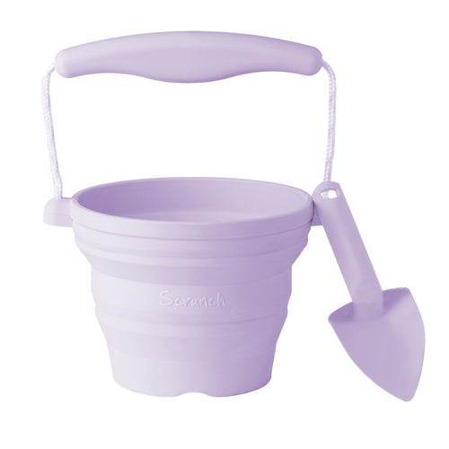Mini-Silikoneimer mit Schaufel – Lila - tablude.com