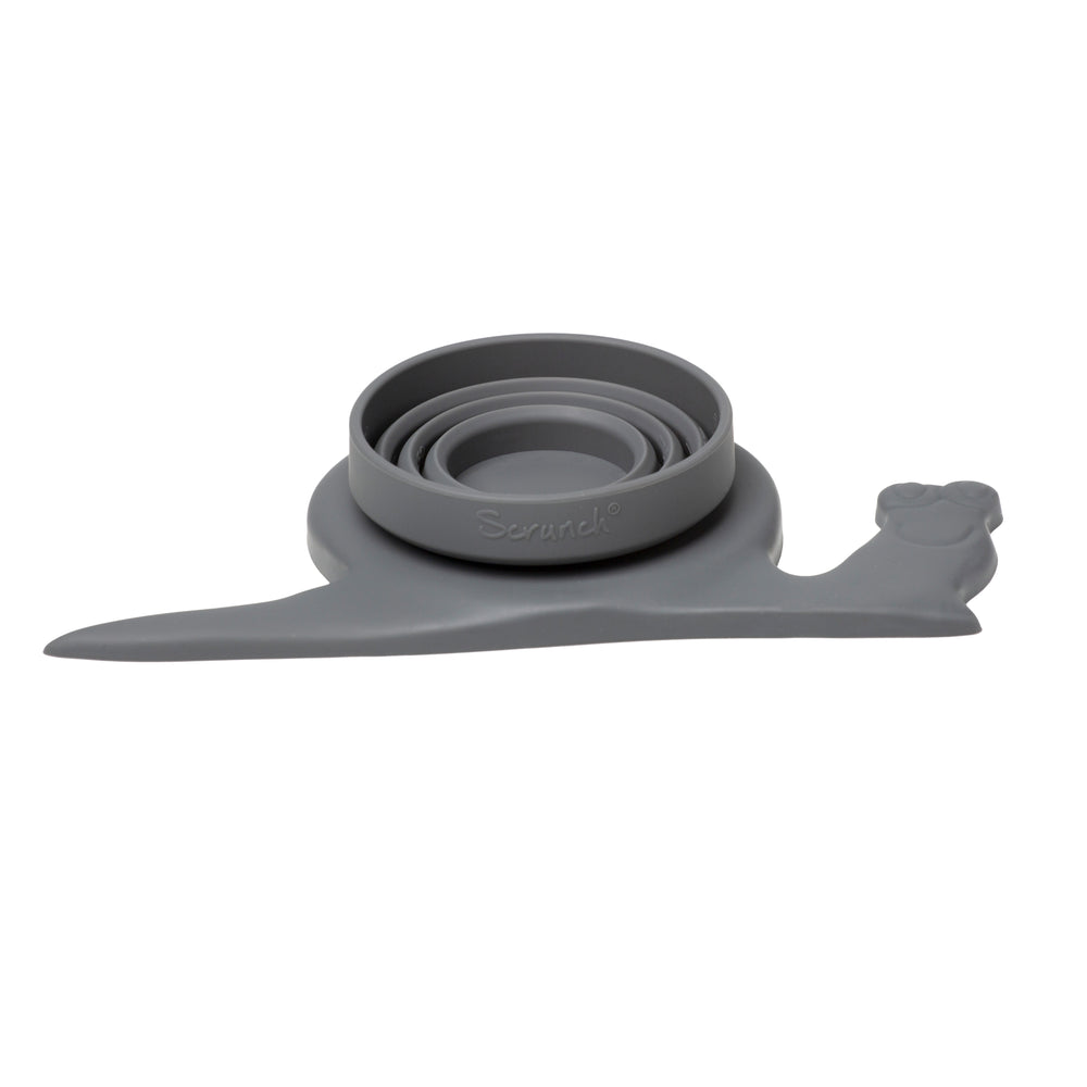Silikon-Messbecher Schnecke – Dunkelgrau - tablude.com