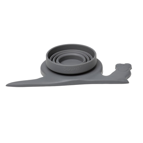 Silikon-Messbecher Schnecke – Dunkelgrau - tablude.com