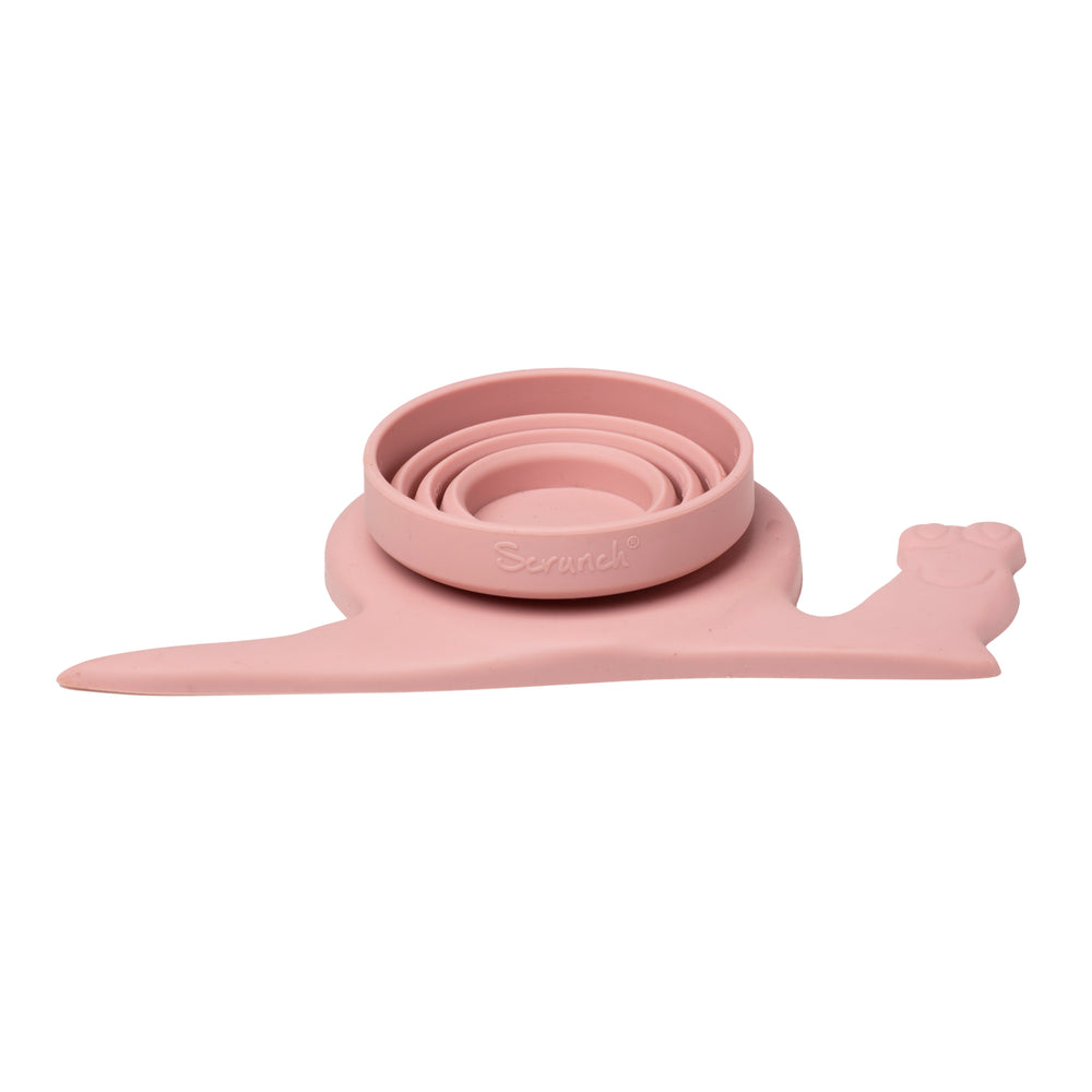 Silikon-Messbecher Schnecke – Puderrosa - tablude.com