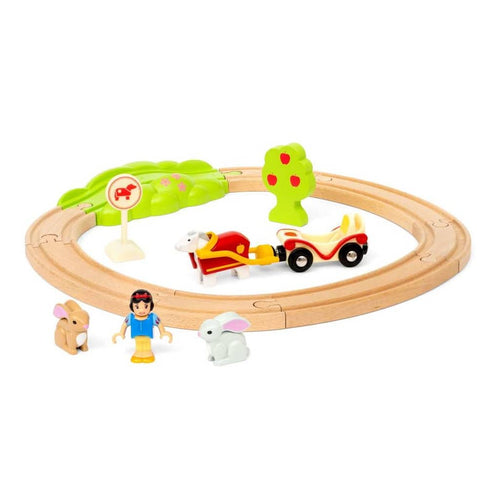 Holzschlitten Disney – Schneewittchen und die Tiere