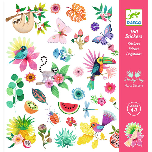 Aufkleber-Set 160 Stück  – Paradies - tablude.com