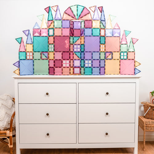 Magnetbausteine – Pastell Kreativ-Set 120 Teile - tablude.com