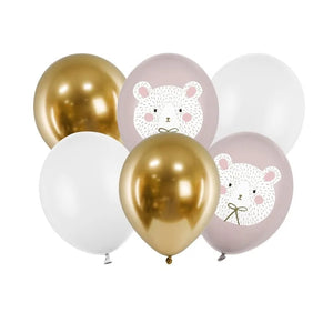 Ballons, 6 Stück – Eisbär, 30 cm