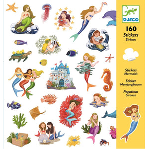 Stickerset 160 Stück - Meerjungfrauen - tablude.com