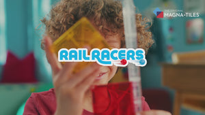 Magnetisches Kugelbahnspiel – Rail Racers, 33 Teile