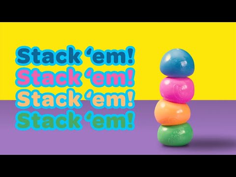 Anti-Stress-Knetbälle zum Werfen, schmutzfrei – Globbles (3 Stück)