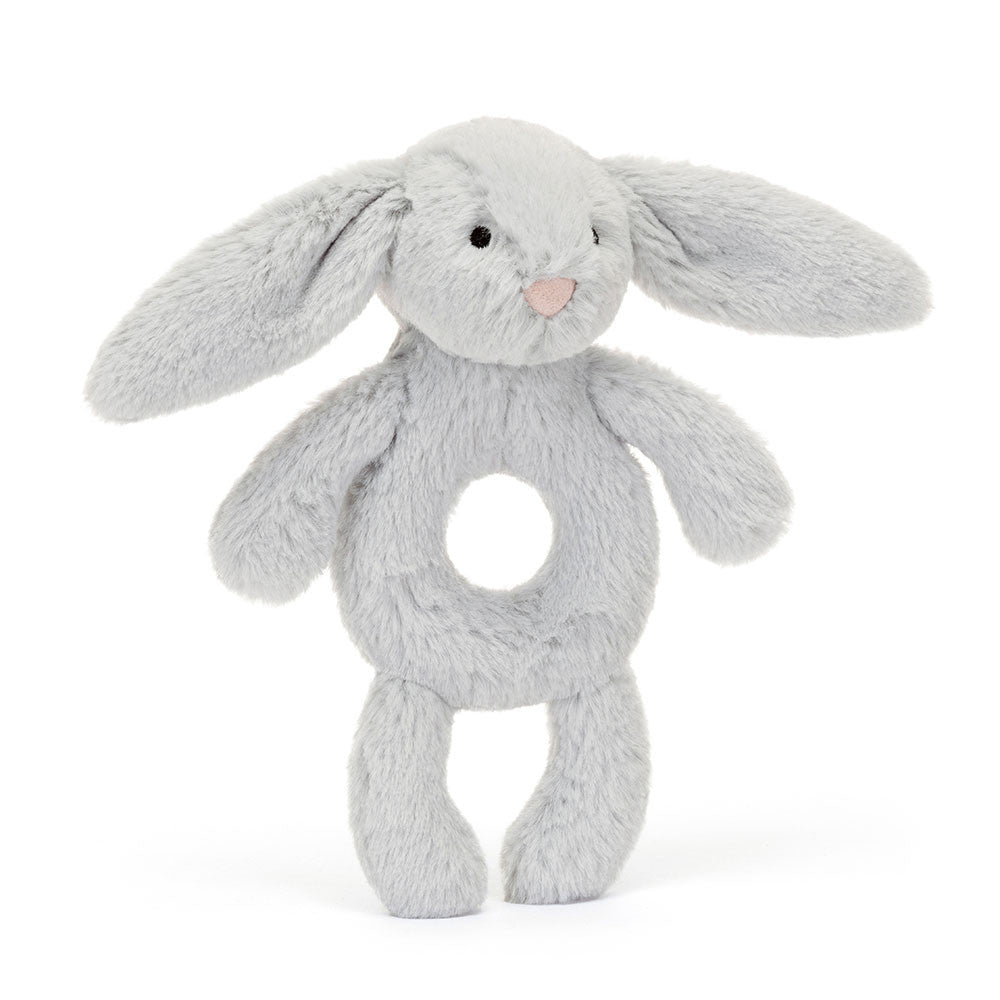 Rassel Hase Baby - Silber 18 cm - tablude.com
