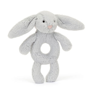 Rassel Hase Baby - Silber 18 cm - tablude.com