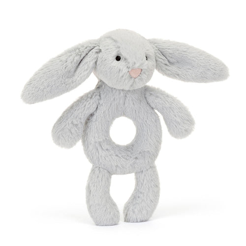 Rassel Hase Baby - Silber 18 cm - tablude.com