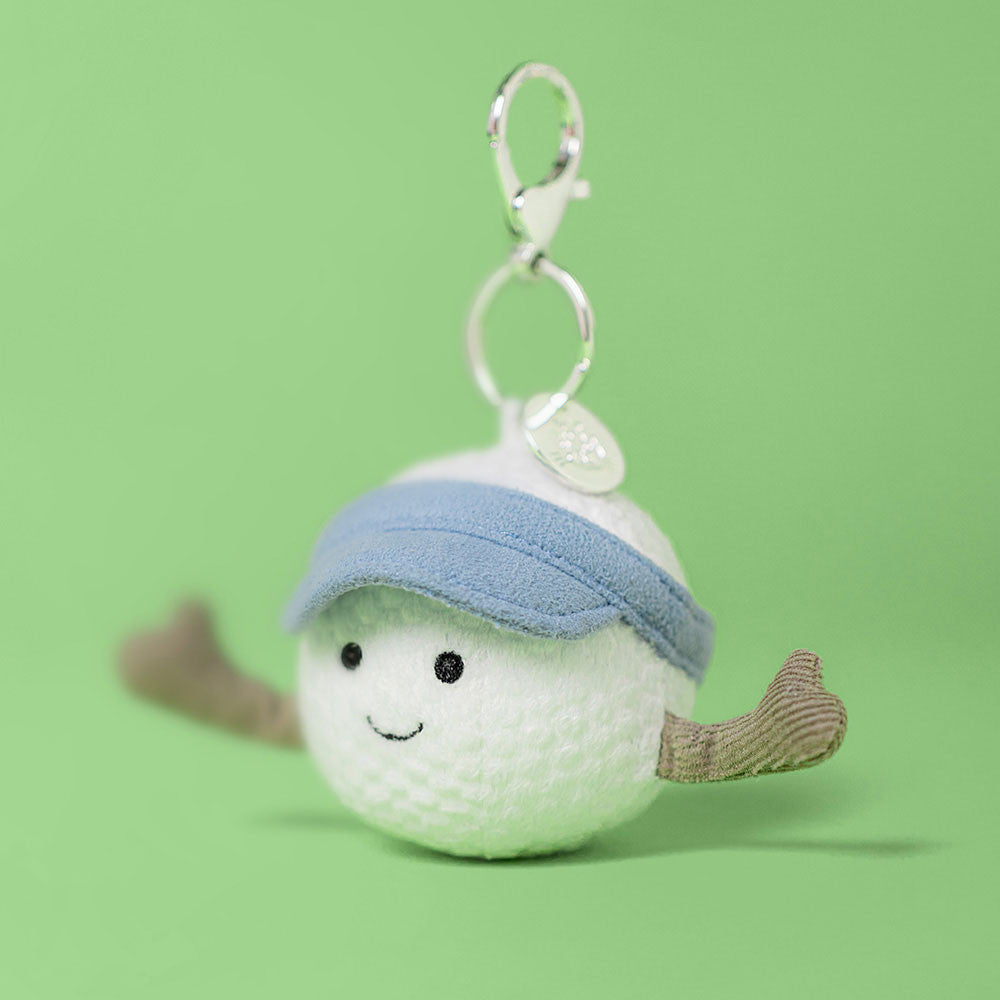 Schlüsselanhänger – fröhlicher Golfball 12 cm - tablude.com