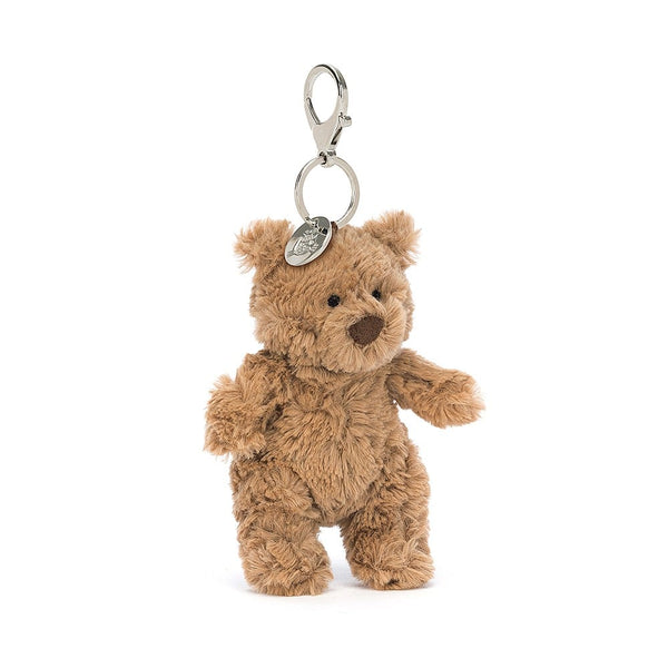 Jellycat Schlüsselanhänger - Teddybär Bartholomäus 12 cm aus weichem braunem Plüsch