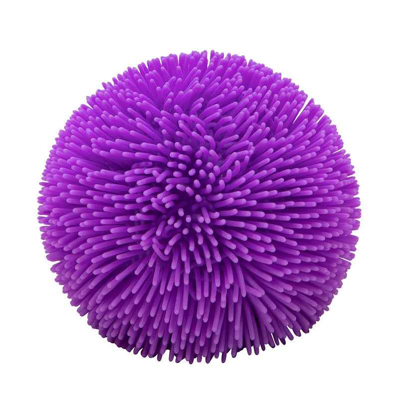 Lila sensorische Knete für Kinder in Form einer weichen, stacheligen Ballform für taktile Stimulation