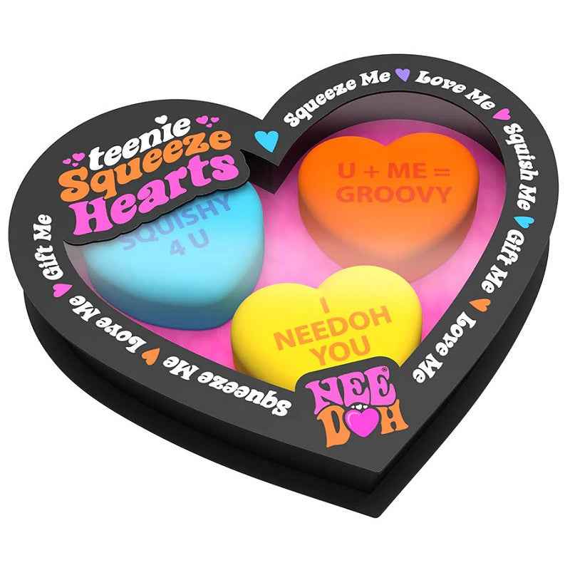 Sensorischer Knete - Needoh Teenie Squeeze Hearts - tablude.com
