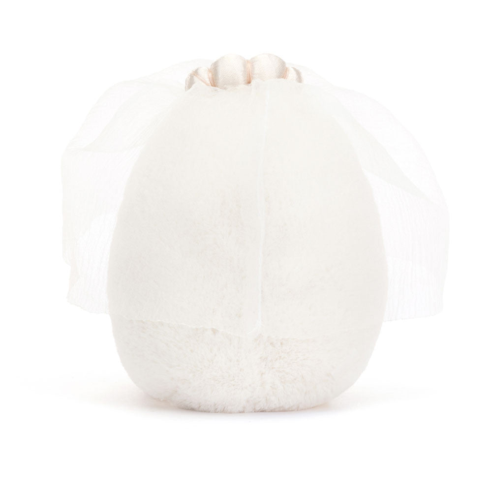 Jellycat Küken Plüschtier mit lächelndem Gesicht und zarter Schleife, ideal zum Kuscheln