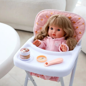 Tiny Harlow Magisches Glas Füttern Puppen mit Zubehör im Hochstuhl für Rollenspiele