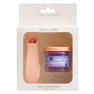 Magisches Glas Puppenfutter Traube von Tiny Harlow mit Löffel im Set für Puppenliebhaber