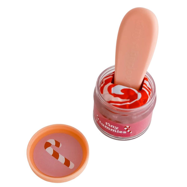 Tiny Tummies Set Weihnachten mit einer Süßigkeit und einem Löffel zum Spielen für Puppenliebhaber