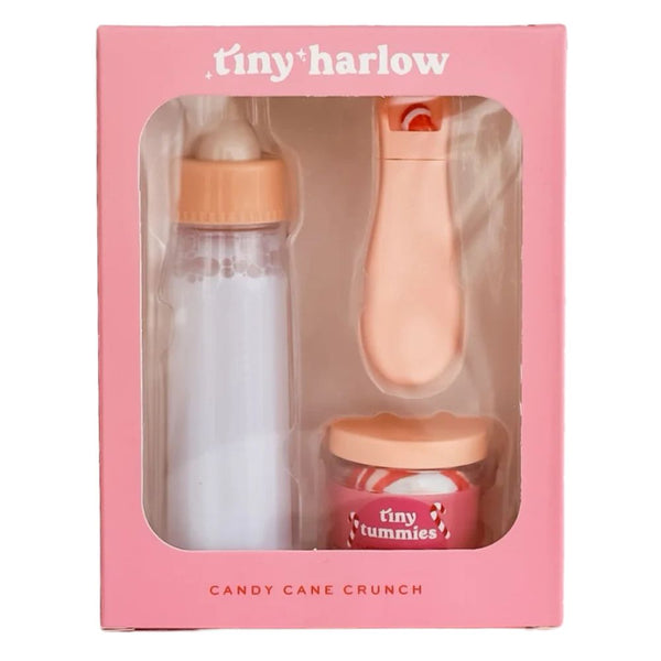 Tiny Tummies Set Weihnachten mit Flasche und Bonbons für Puppenliebhaber von Tiny Harlow