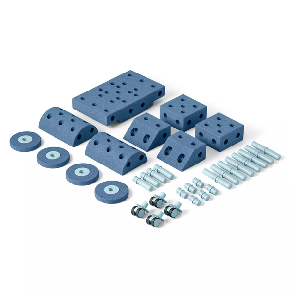 Kreative Bausteine zur Förderung der Grobmotorik Dreamer Set – blau 25 in 1 - tablude.com