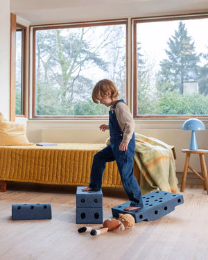 Kreative Bausteine zur Förderung der Grobmotorik Dreamer Set – blau 25 in 1 - tablude.com